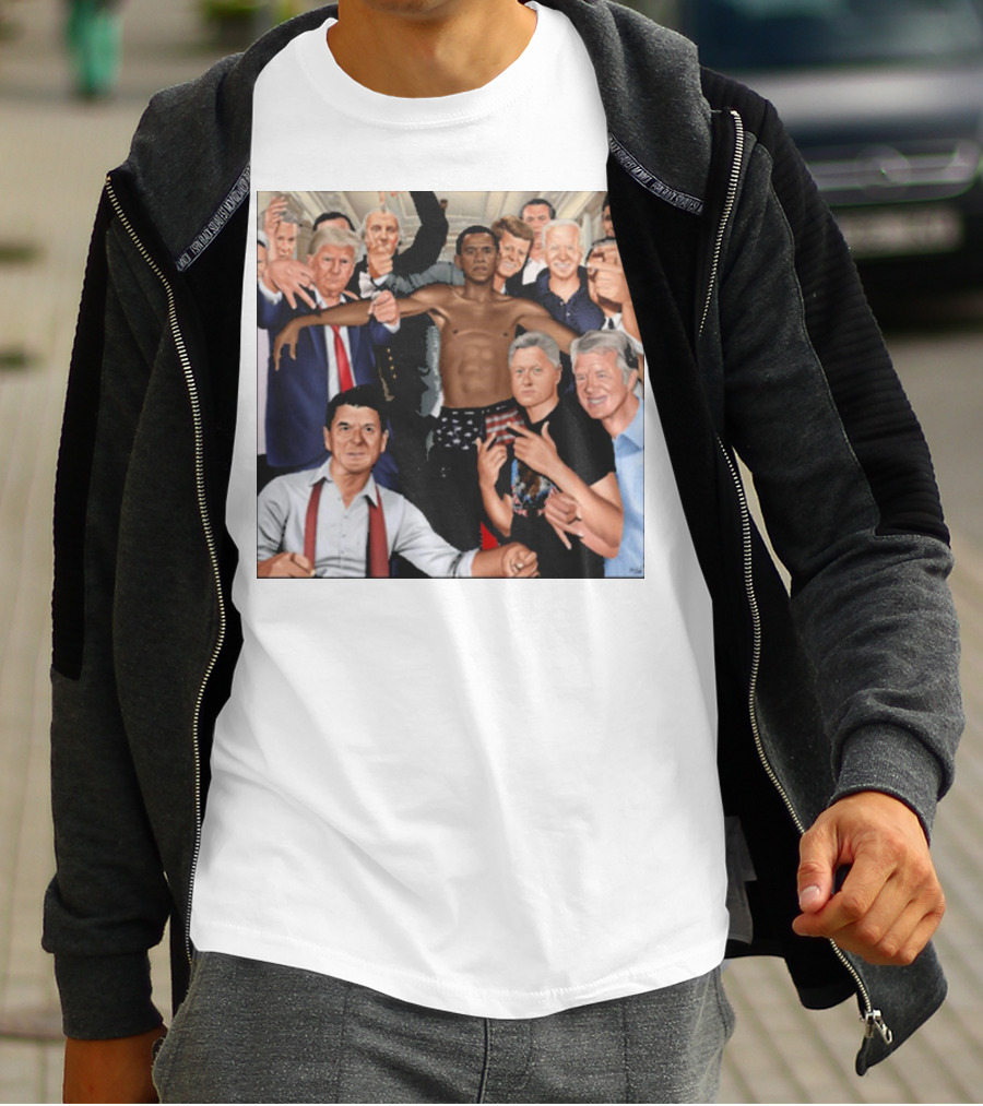 The Wright Artist Glory Boyz U.S. Political Leaders Group Photo T-Shirt