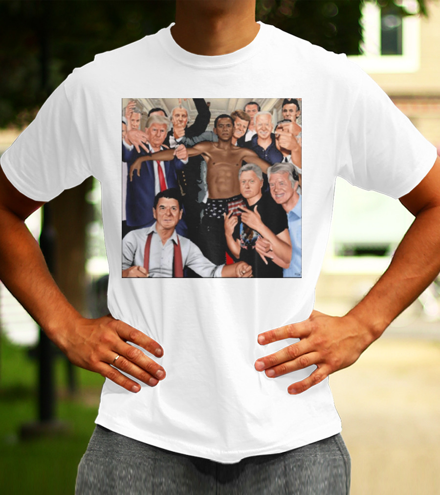 The Wright Artist Glory Boyz U.S. Political Leaders Group Photo T-Shirt