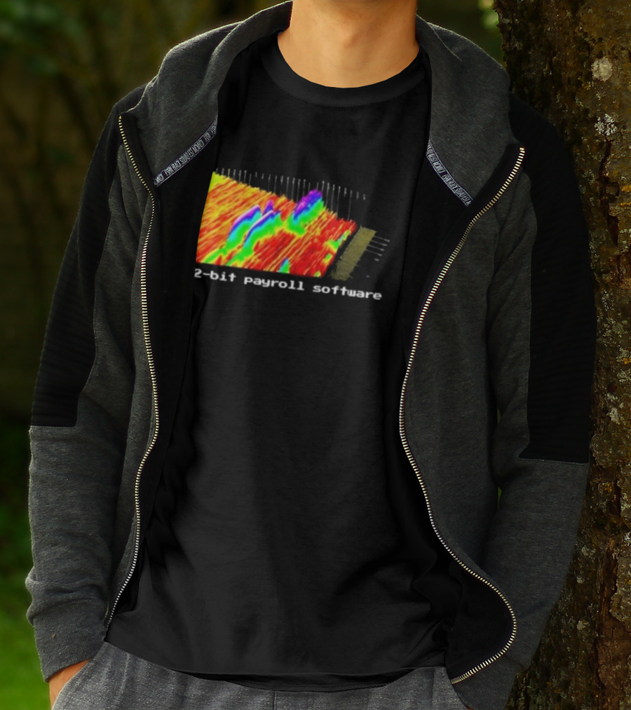 Ayush S Joinwarp 32-Bit Payroll Software Rainbow Spectrum Visualization T-Shirt