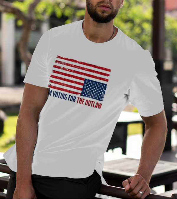I'm Voting For The Outlaw American Flag T-Shirt