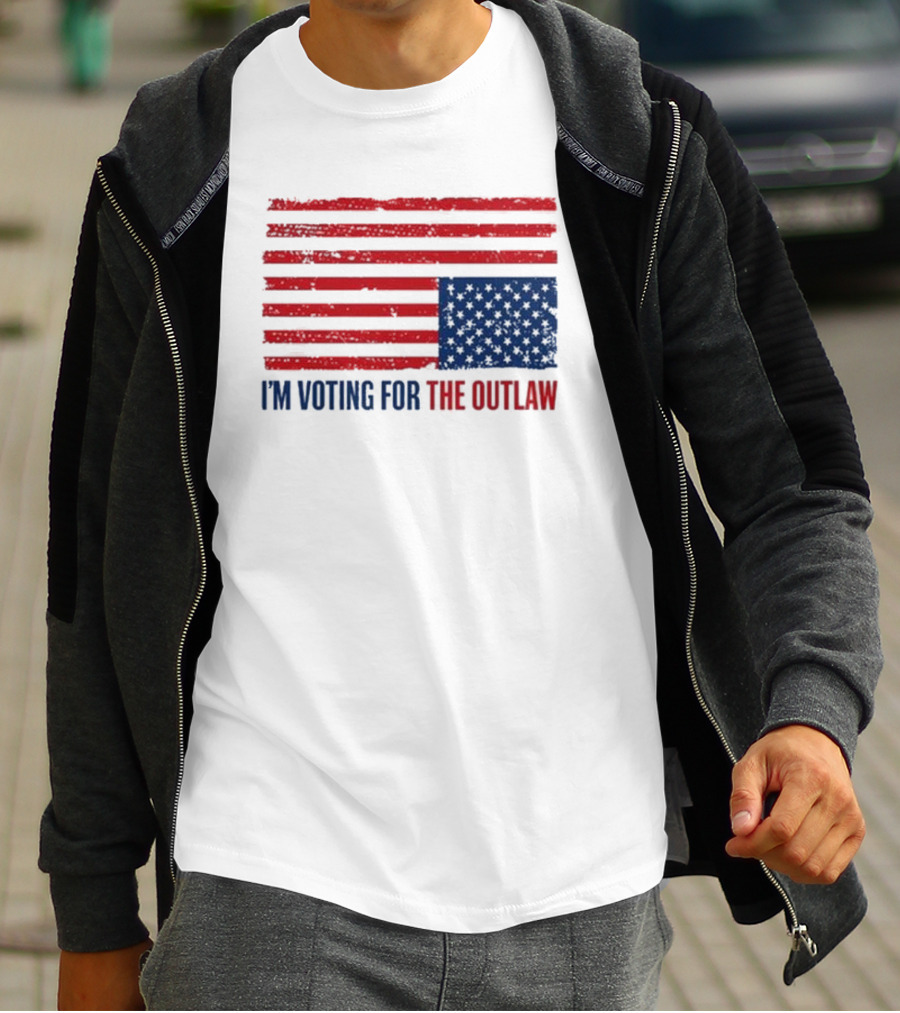 I'm Voting For The Outlaw American Flag T-Shirt