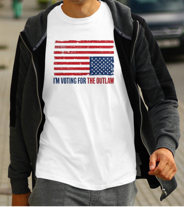 I'm Voting For The Outlaw American Flag T-Shirt