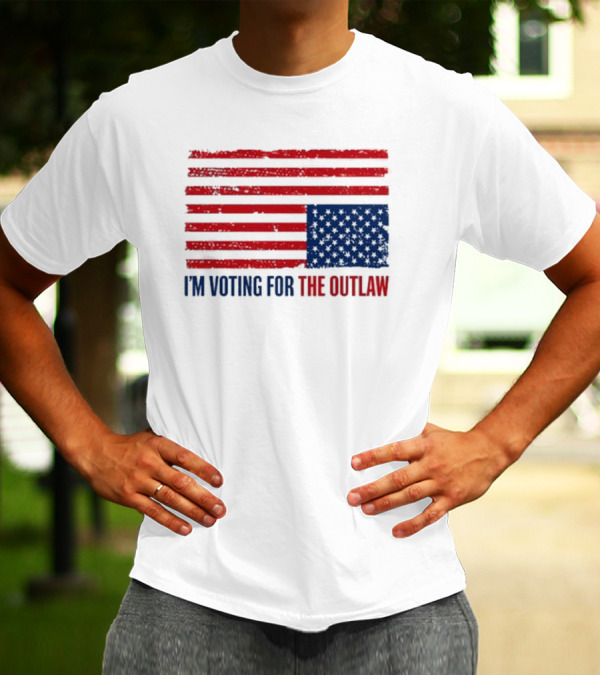 I'm Voting For The Outlaw American Flag T-Shirt