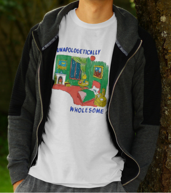 Unapologetically Wholesome Cozy Bedroom Scene T-Shirt