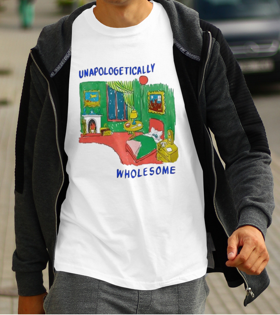 Unapologetically Wholesome Cozy Bedroom Scene T-Shirt