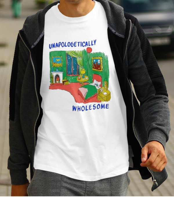 Unapologetically Wholesome Cozy Bedroom Scene T-Shirt