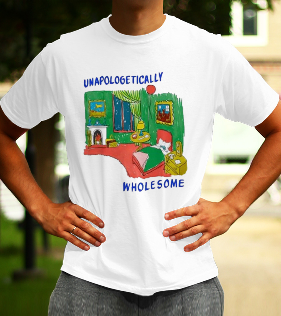 Unapologetically Wholesome Cozy Bedroom Scene T-Shirt