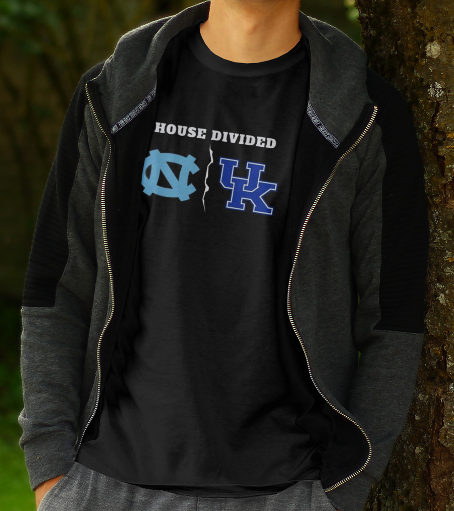 House Divided North Carolina Tar Heels Kentucky Wildcats T-Shirt