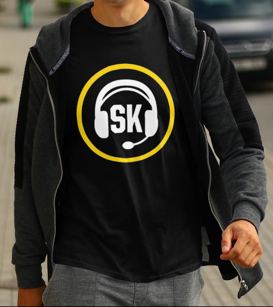 Steve Klauke SK Headset Logo Salt Lake Bees Broadcaster T-Shirt