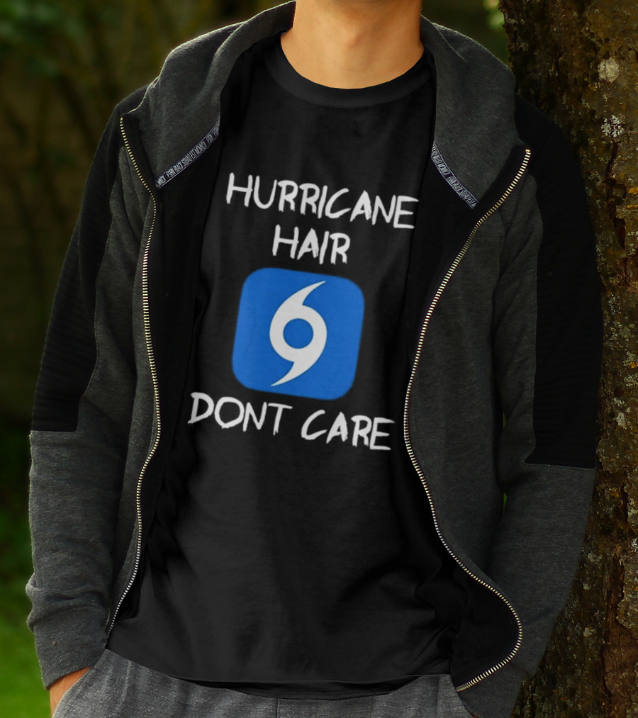 Hurricane Hair Don't Care Blue T-Shirt