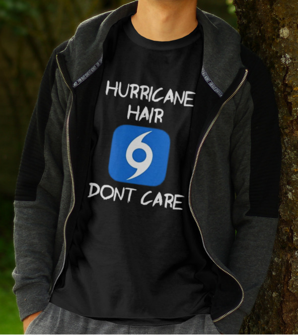 Hurricane Hair Don't Care Blue T-Shirt