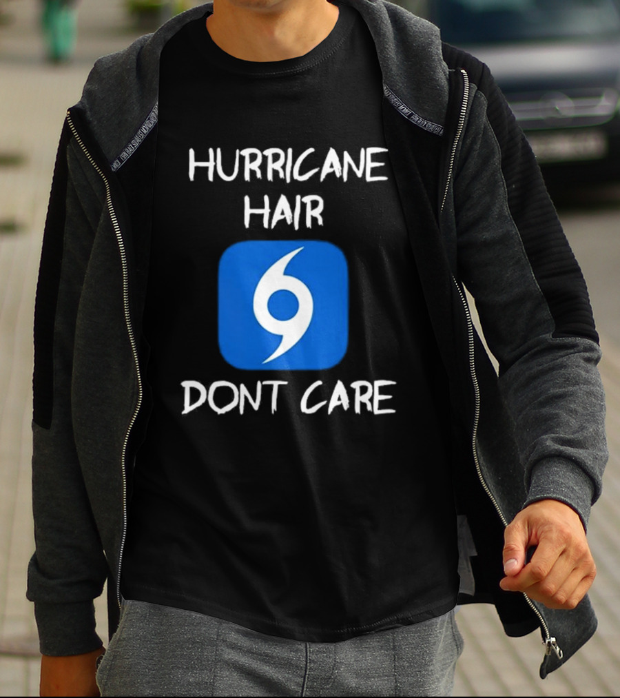 Hurricane Hair Don't Care Blue T-Shirt