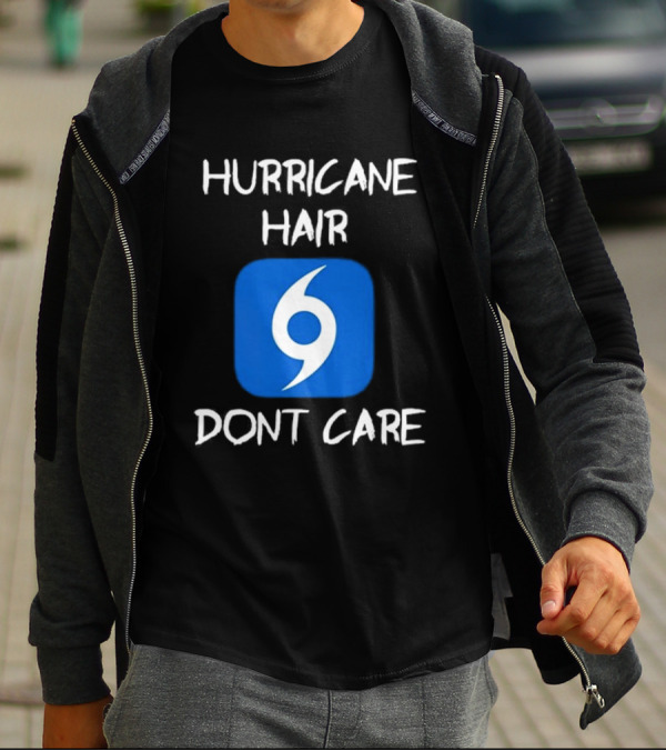 Hurricane Hair Don't Care Blue T-Shirt