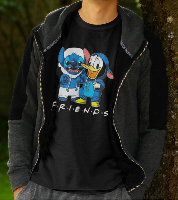 Friends Stitch And Donald Duck Disney Best Friends For Life T-Shirt