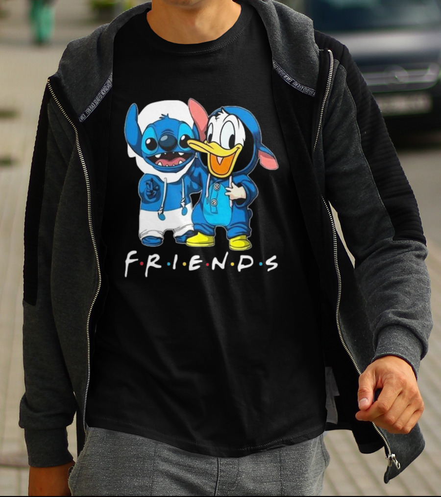 Friends Stitch And Donald Duck Disney Best Friends For Life T-Shirt
