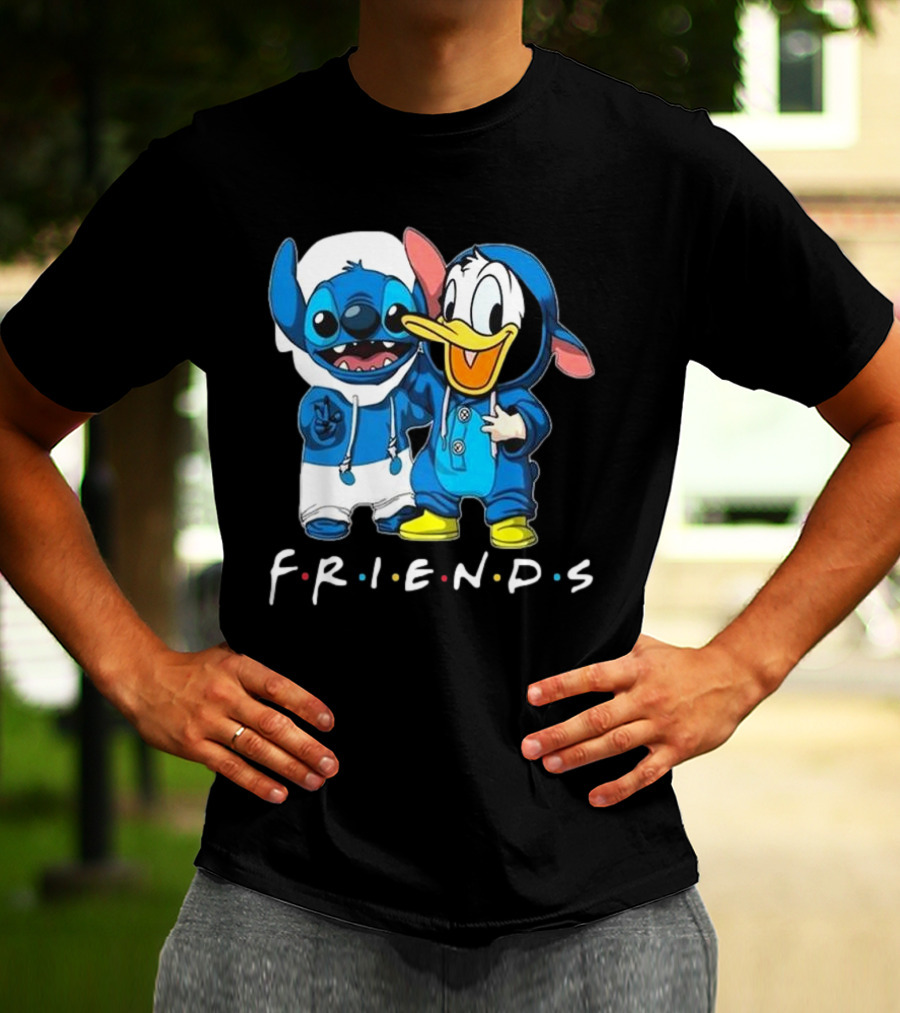 Friends Stitch And Donald Duck Disney Best Friends For Life T-Shirt