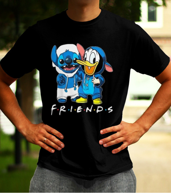 Friends Stitch And Donald Duck Disney Best Friends For Life T-Shirt