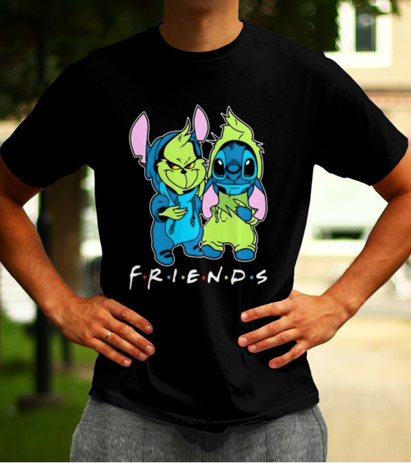 Stitch And Grinch Disney Friends Best Friends For Life T-Shirt
