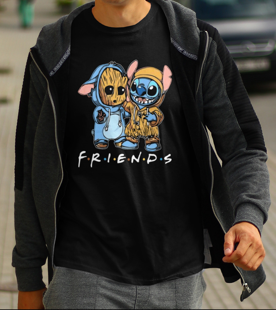 Stitch And Groot Disney Marvel Friends Best Buddies T-Shirt