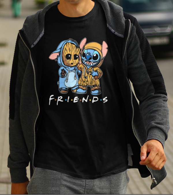Stitch And Groot Disney Marvel Friends Best Buddies T-Shirt