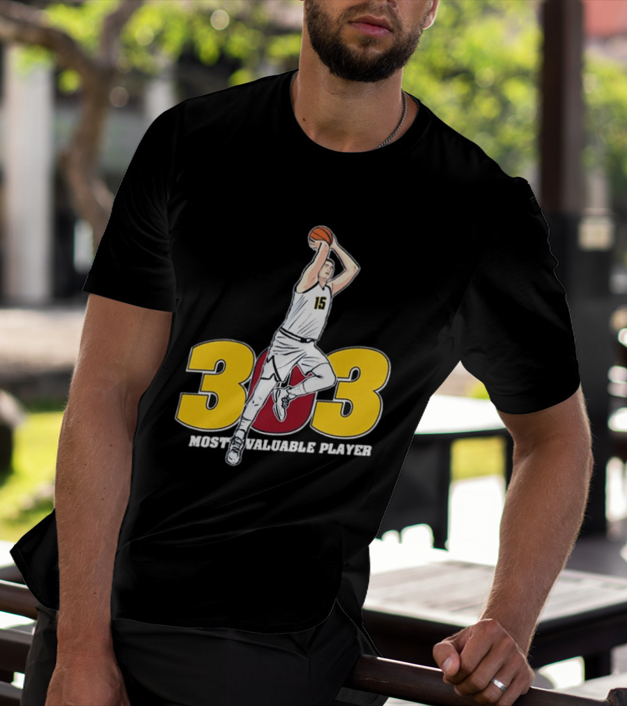 Nikola Jokic 303 Most Valuable Player Basketball 15 T-Shirt