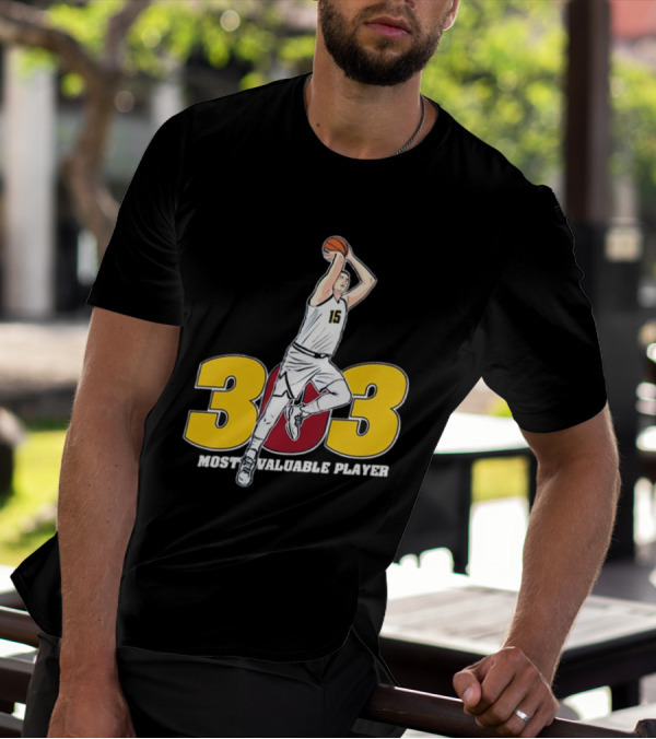 Nikola Jokic 303 Most Valuable Player Basketball 15 T-Shirt