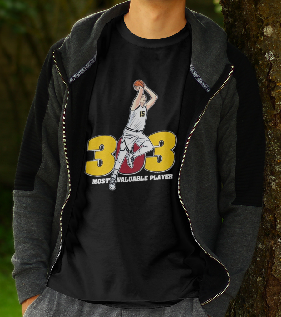 Nikola Jokic 303 Most Valuable Player Basketball 15 T-Shirt