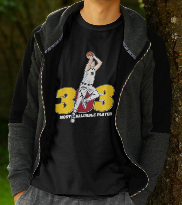 Nikola Jokic 303 Most Valuable Player Basketball 15 T-Shirt