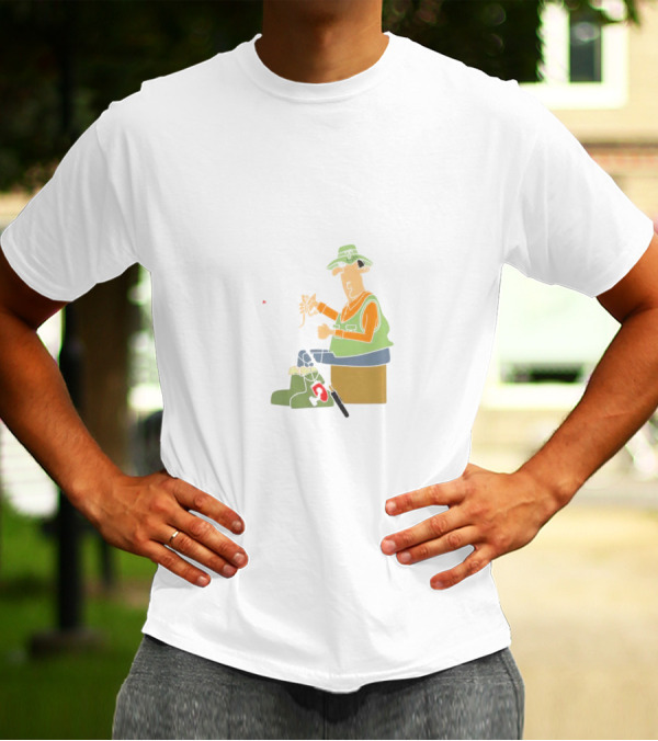 I Am A Masterbaiter Fishing Cartoon Humor T-Shirt