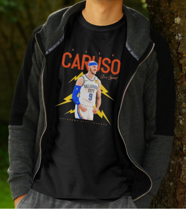 Alex Caruso Oklahoma City Thunder Basketball Superstar Signature T-Shirt