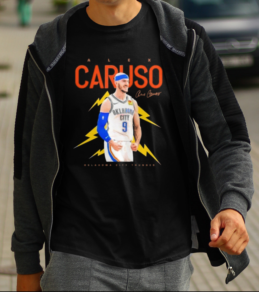 Alex Caruso Oklahoma City Thunder Basketball Superstar Signature T-Shirt