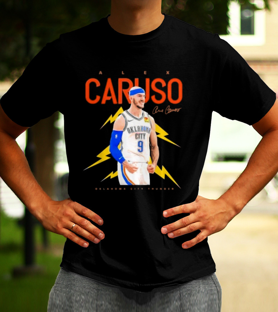 Alex Caruso Oklahoma City Thunder Basketball Superstar Signature T-Shirt