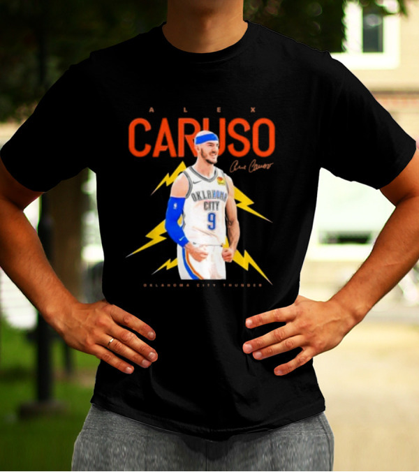 Alex Caruso Oklahoma City Thunder Basketball Superstar Signature T-Shirt