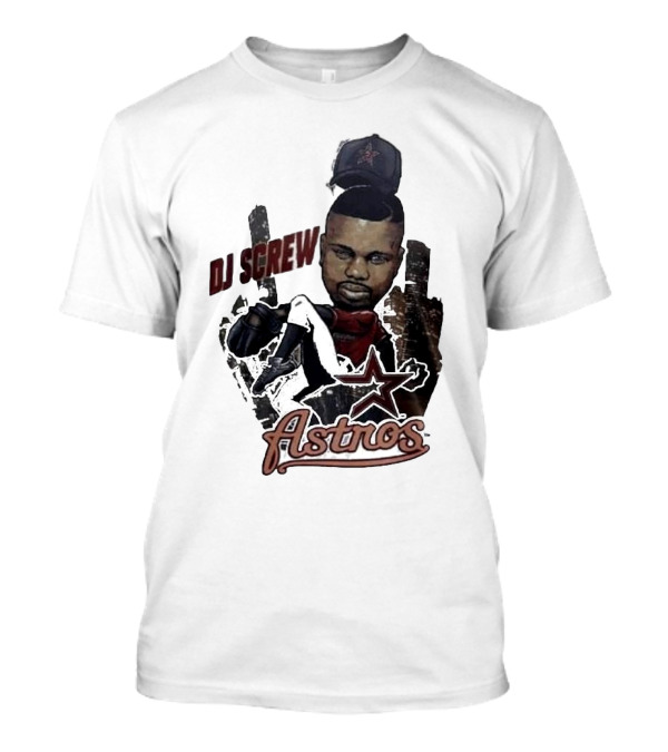 Astros DJ Screw Tribute With Star Icon T-Shirt