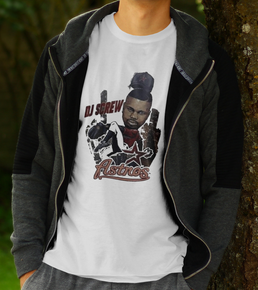 Astros DJ Screw Tribute With Star Icon T-Shirt