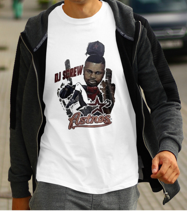 Astros DJ Screw Tribute With Star Icon T-Shirt