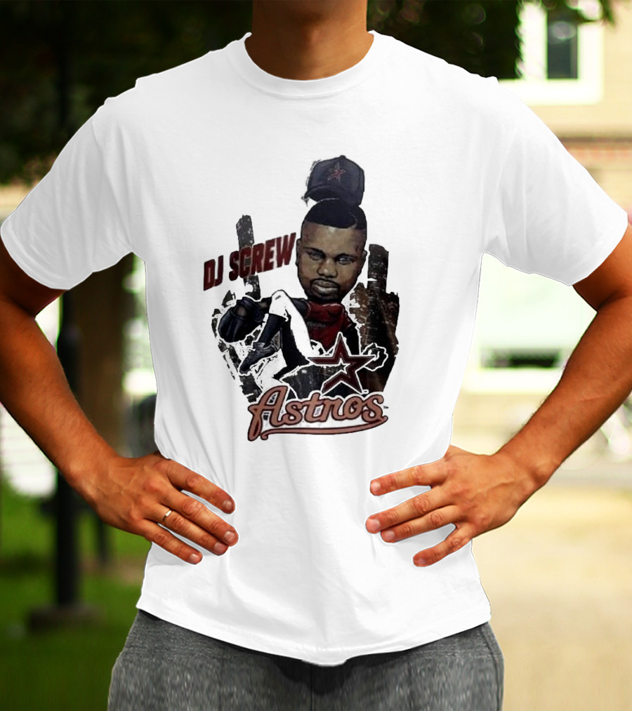 Astros DJ Screw Tribute With Star Icon T-Shirt