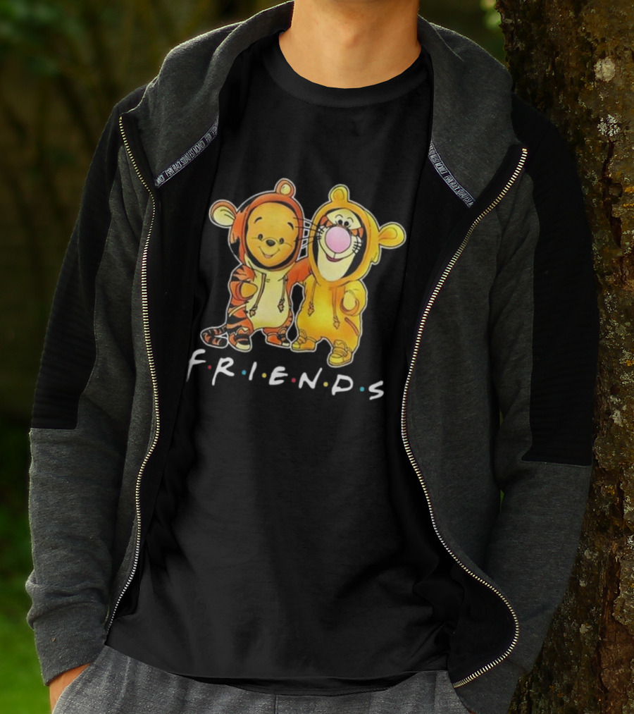 Winnie The Pooh Friends Tigger Style Hoodie Pals T-Shirt