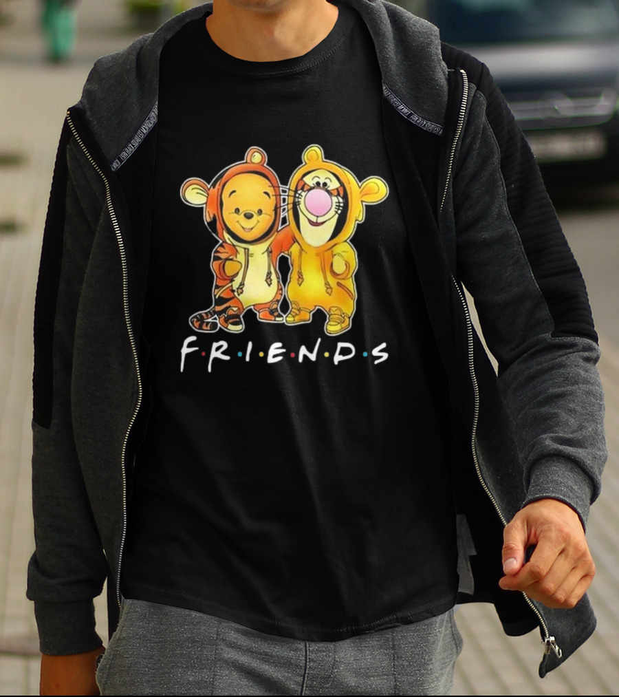 Winnie The Pooh Friends Tigger Style Hoodie Pals T-Shirt