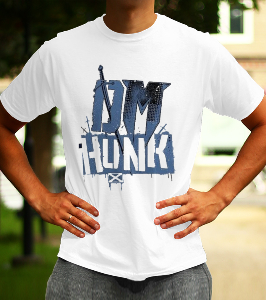 DM Hunk Sword Elements Drew Mcintyre Ringer T-Shirt