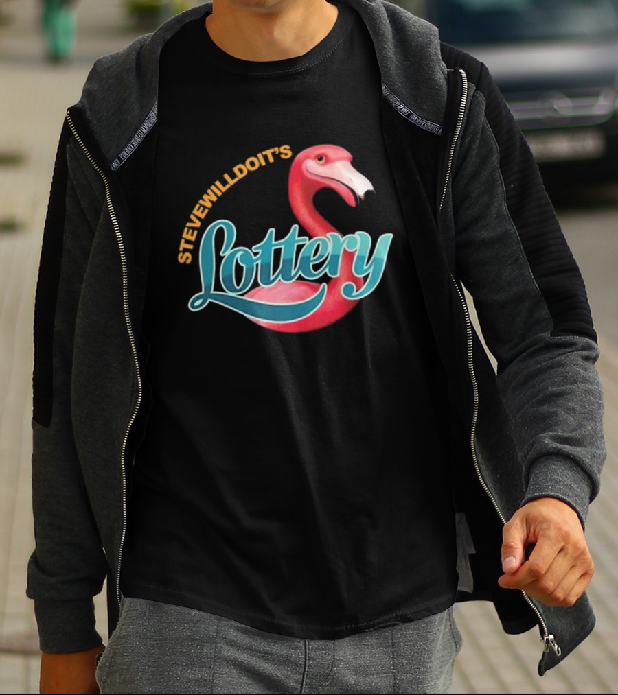 Stevewilldoit’s Lottery Flamingo T-Shirt