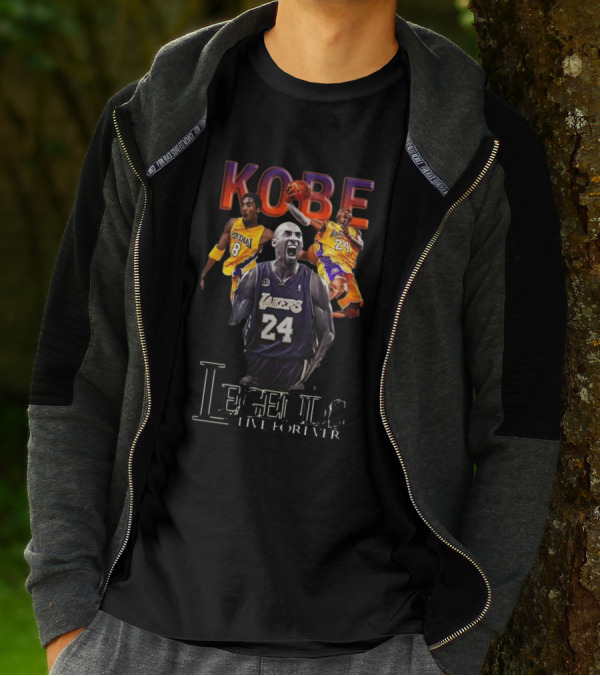 Kobe Bryant Legends Live Forever Lakers 24 Number 8 T-Shirt