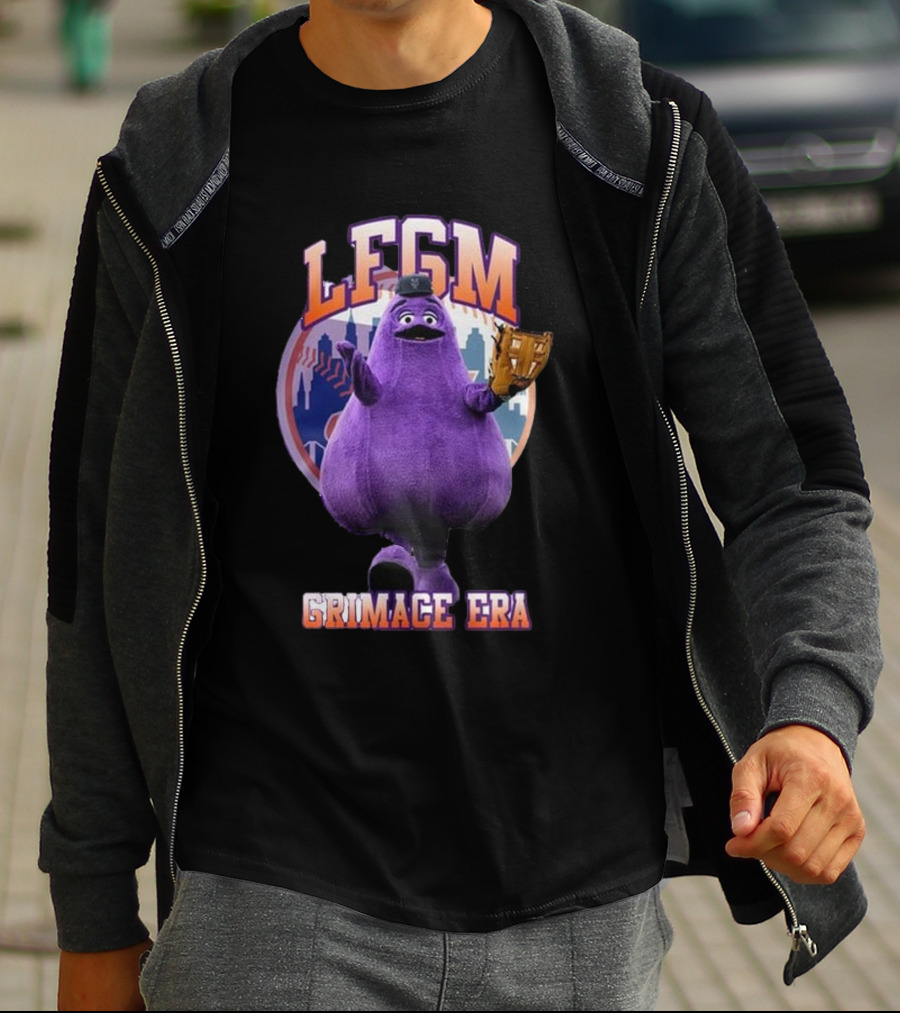 LFGM Grimace Era Mets Baseball Crossover T-Shirt