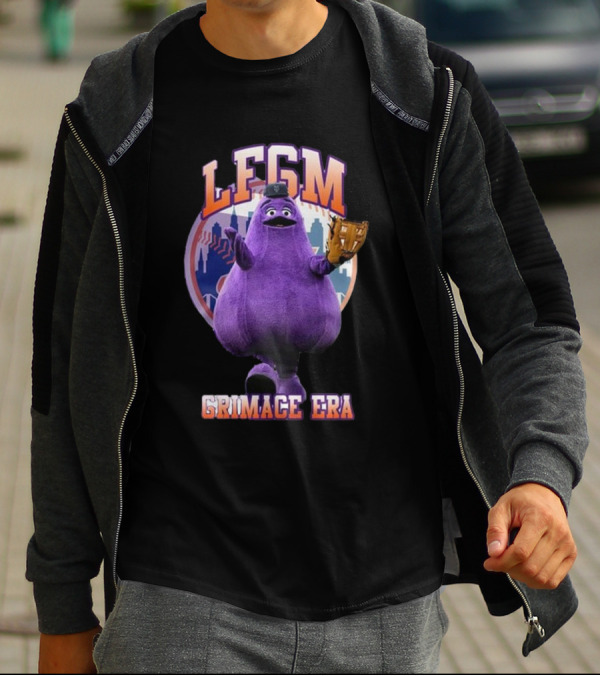 LFGM Grimace Era Mets Baseball Crossover T-Shirt