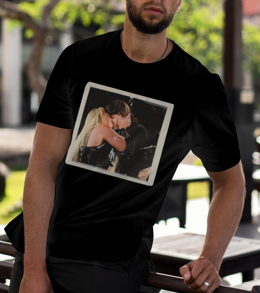 Liv Morgan Dominik Mysterio Candid Kiss Moment T-Shirt