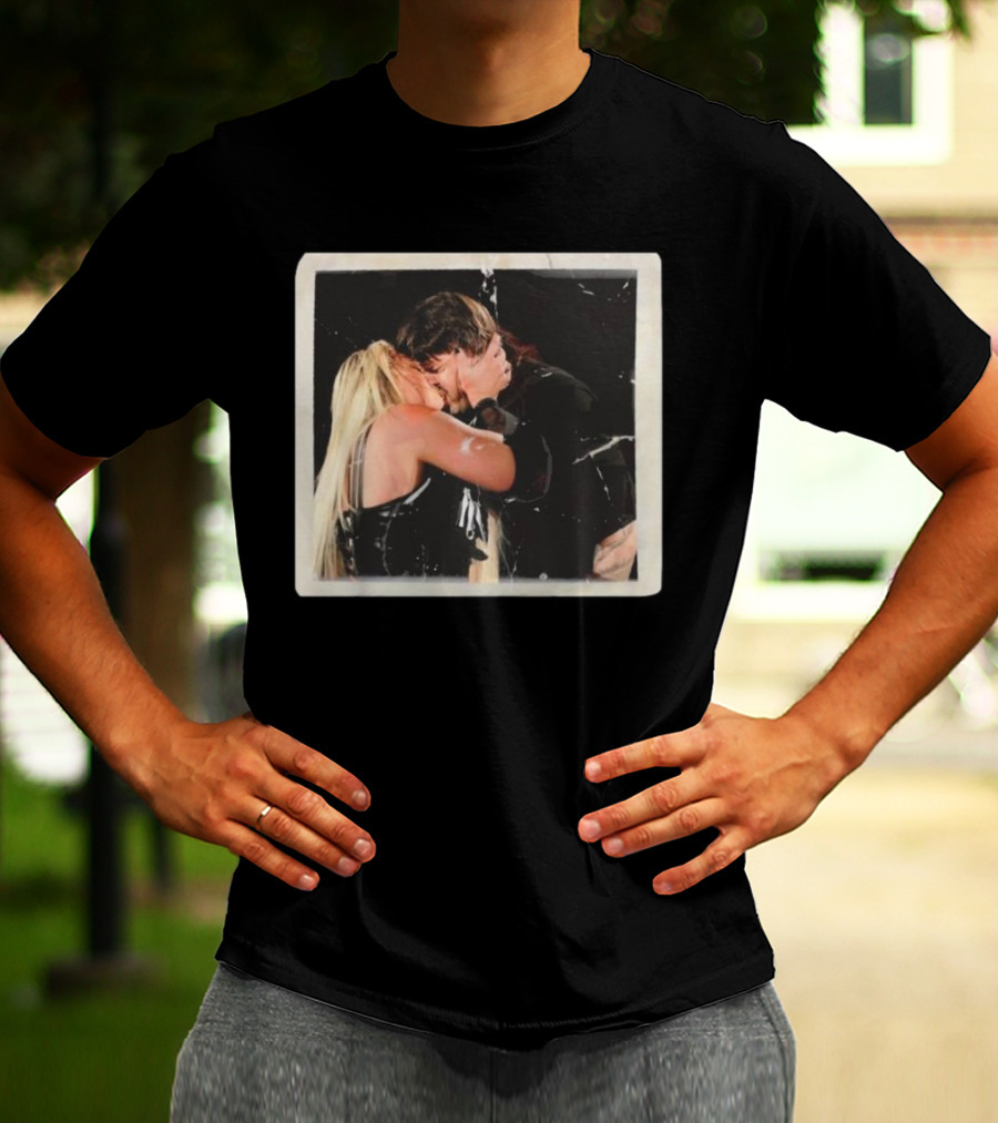 Liv Morgan Dominik Mysterio Candid Kiss Moment T-Shirt