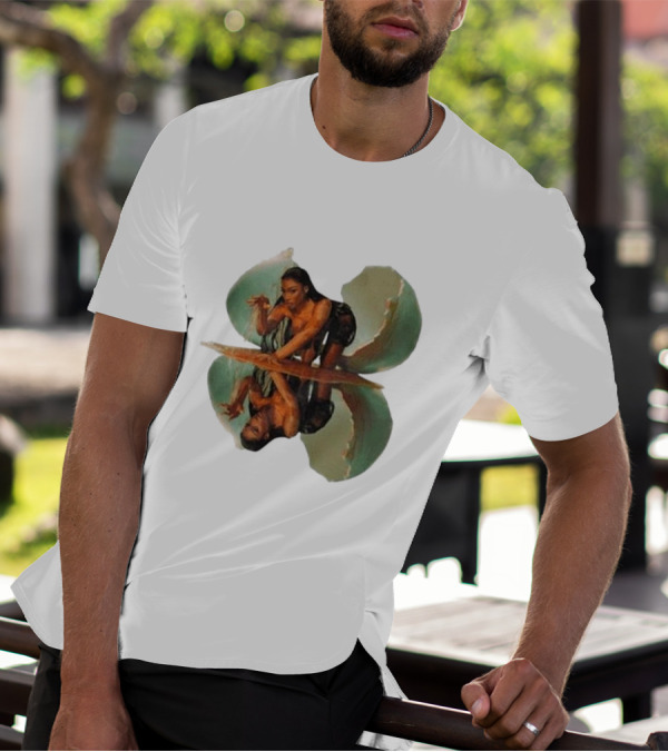 Megantheestallion Megan Sand Hatching Reflection Image T-Shirt
