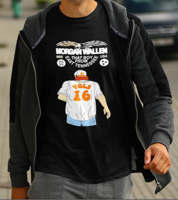 Morgan Wallen Vols 16 That Boy From East Tennessee USA 865 T-Shirt
