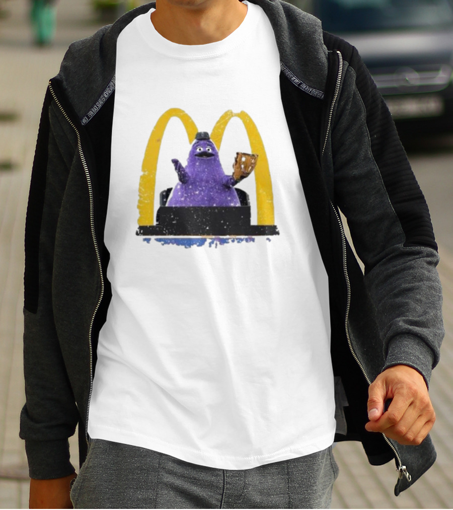 New York Mets The Grimace McDonald's Baseball Crossover T-Shirt