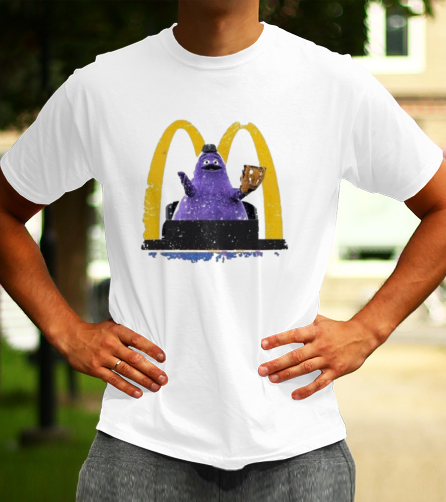 New York Mets The Grimace McDonald's Baseball Crossover T-Shirt